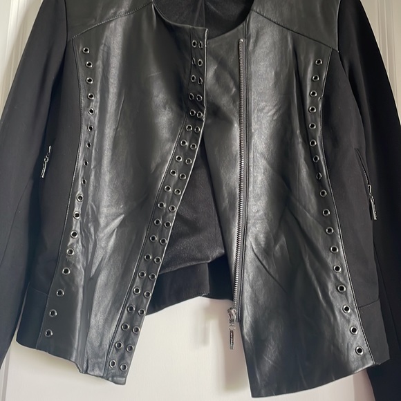Petite faux leather jacket - Picture 3 of 6